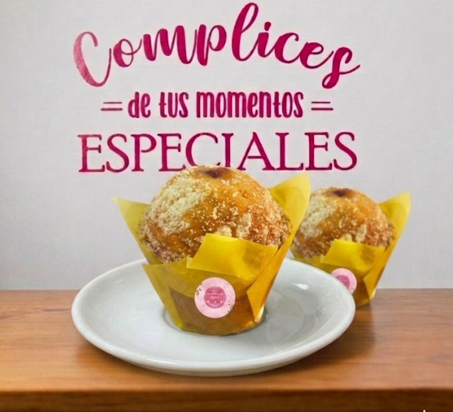 Muffin de vainilla c/chips de dulce de leche